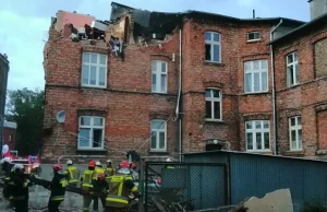 Wybuch gazu w kamienicy w centrum Inowrocławia. Są poszkodowani