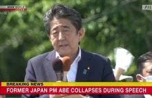Minister Japonii Abe Shinzo upada podczas wystąpienia podejrzewany zamach