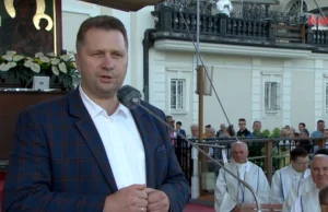 Minister edukacji i nauki na imprezie religijnej u Rydzyka