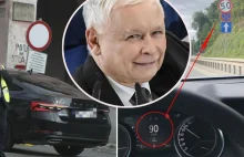 Kierowca Kaczyńskiego łamał przepisy. Pędził limuzyną z Prezesem do kościoła