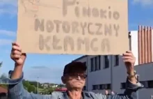Burmistrz Rypina wyrwał mieszkańcowi transparent krytykujący premiera