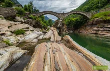 Valle Verzasca w Ticino - malownicza dolina wodospadów i szmaragdowej rzeki