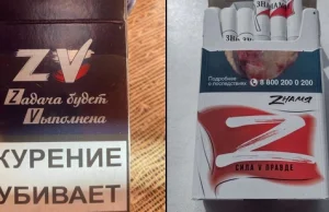Kacapy rozpoczęły produkcję patriotycznych papierosów o nazwie "ZV" oraz "Z".