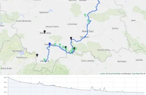 Rowerowy Szlak Velo Dunajec - mapa i plik GPX