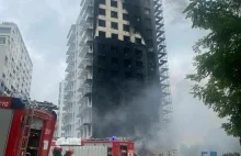 Nowiutki apartamentowiec właśnie spalił się przed końcem budowy