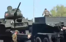 T-34 ucieka przed wywózką na Ukrainę