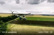 Ukraińskie śmigłowce w akcji na wschodzie.