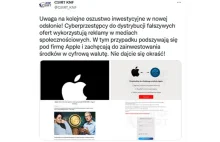 Fałszywa reklama Apple zachęca do inwestowania w oszustwo