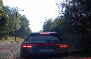 Ten kierowca Audi powinien trafić do szpitala na obserwację