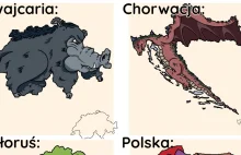 Gdyby kraje były zwierzętami xD (58 kreatywnych map!