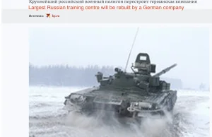 "NATO-level training centre" - nowoczesny poligon od Niemiec dla Rosji.