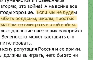 Szokujące słowa rosyjskiego wojskowego na Telegramie!