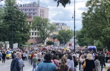 Protest przed ambasadą Rosji w Warszawie