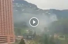 Kolumbia: gigantyczna chmura palonej marihuany zalała Medellin.
