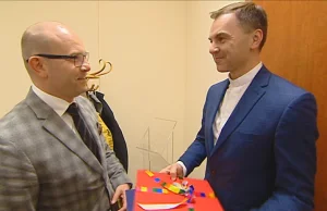 Ks. Andrzej Dębski z nagrodą Rady Programowej Oddziału Telewizji Polskiej...