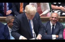 Nietypowe pożegnanie Borisa Johnsona z funkcją premiera UK.