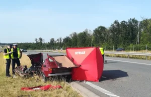 Śmierć na S5. 85-latek wjechał pod prąd fiatem 126p