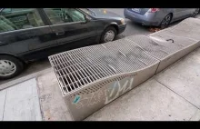 Hostile architecture w wydaniu nowojorskim - kratki wentylacyjne anty-bezdomni