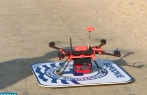 Nowoczesny dron do transportu defibrylatorów wspiera sopocki WOPR