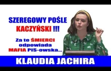 Klaudia Jachira: Szeregowy pośle Kaczyński! Za te śmierci odpowiada mafia PiS