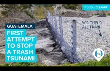 Plastic Tsunami gigantyczne, płynące rzeki śmieci