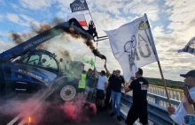 Protest rolników pod Ostródą. "My, rolnicy, po prostu bankrutujemy"