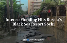 Intensywna powódź uderza w rosyjski kurort nad Morzem Czarnym w Soczi