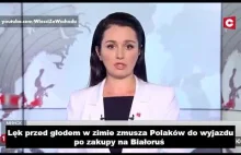 Białoruska TV: Polacy jadą na Białoruś w lęku przed głodem