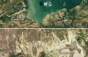 Zdjęcia wykonane przez Landsat 8 skłaniają do refleksji.