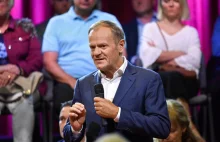 Tusk: "Władzy należy się wyrok wyborców za to, że okradają polskie rodziny"