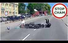 Wypadek skutera z motocyklem - Sztum