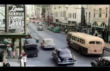 Texas 1940s w kolorze, San Antonio [60fps,Remastered]