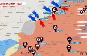 Ukraina-Rosja. Mapa wojny: przegląd walki, od 28 lipca do 2 sierpnia