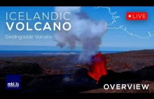 Podgląd na żywo na erupcję Geldingadalir - wulkanu na Islandii
