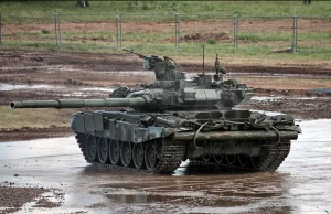 Wielka eksplozja rosyjskiego T-90 na Ukrainie (wideo)