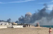 Seria eksplozji na Krymie. Kłęby dymu nad rosyjską bazą wojskową