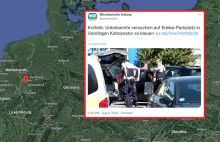 Polak utknął pod autem w Niemczech. Chciał ukraść katalizator