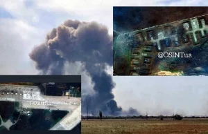 Zniszczenia w rosyjskiej bazie na Krymie. Zdjęcia satelitarne