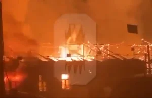 Pożar pod Moskwą. Spłonęła baza rekrutów