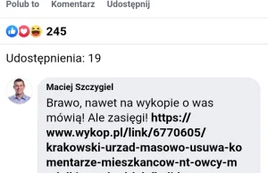 Telewizja krakowskiego magistratu banuje za link z wykopu.