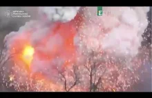 spektakularna eksplozja rosyjskiego czołgu