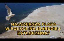 Najszersza i najbardziej zatłoczona plaża w Polsce - dron 4K.