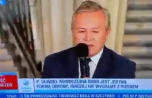 Gliński chwali się tym, że Polacy stali się obywatelami drugiej kategorii