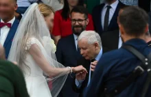 Kaczyński na ślubie w Lublinie. Ksiądz ogłasza popracie i nawołuje do głosowania