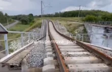 Wysadzony most kolejowy między Tokmak a Melitopol