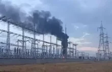 Pożar podstacji elektrycznej w Dzhankoi, Krym