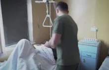 Wołodymyr Zełenski odwiedził rannych żołnierzy w szpitalu w obwodzie lwowskim