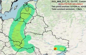 Symulacja ewentualnej katastrofy elektrowni atomowej w Zaporożu