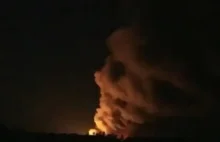 Wojna w Ukrainie. Eksplozje na Krymie. Widać słup ognia i kłęby dymu...