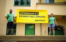 Greenpeace protestuje przeciw przedłużeniu pracy niemieckiego atomu